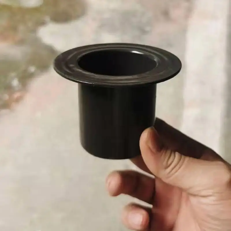 New Rain Chain Gutter Adapter Black Stainless Steel Texture Metal Rain Water Catcher