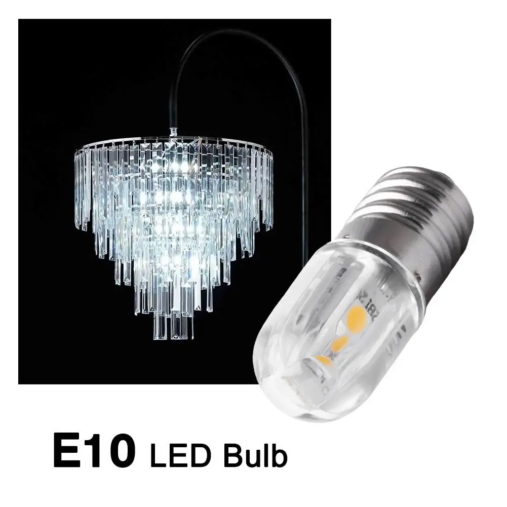 E10 LED Bulb 6V 12V Led Bulb Replacement Flashlight Bulb Lamp Work Light Warm White For Torch Motor Bicycle Headlight