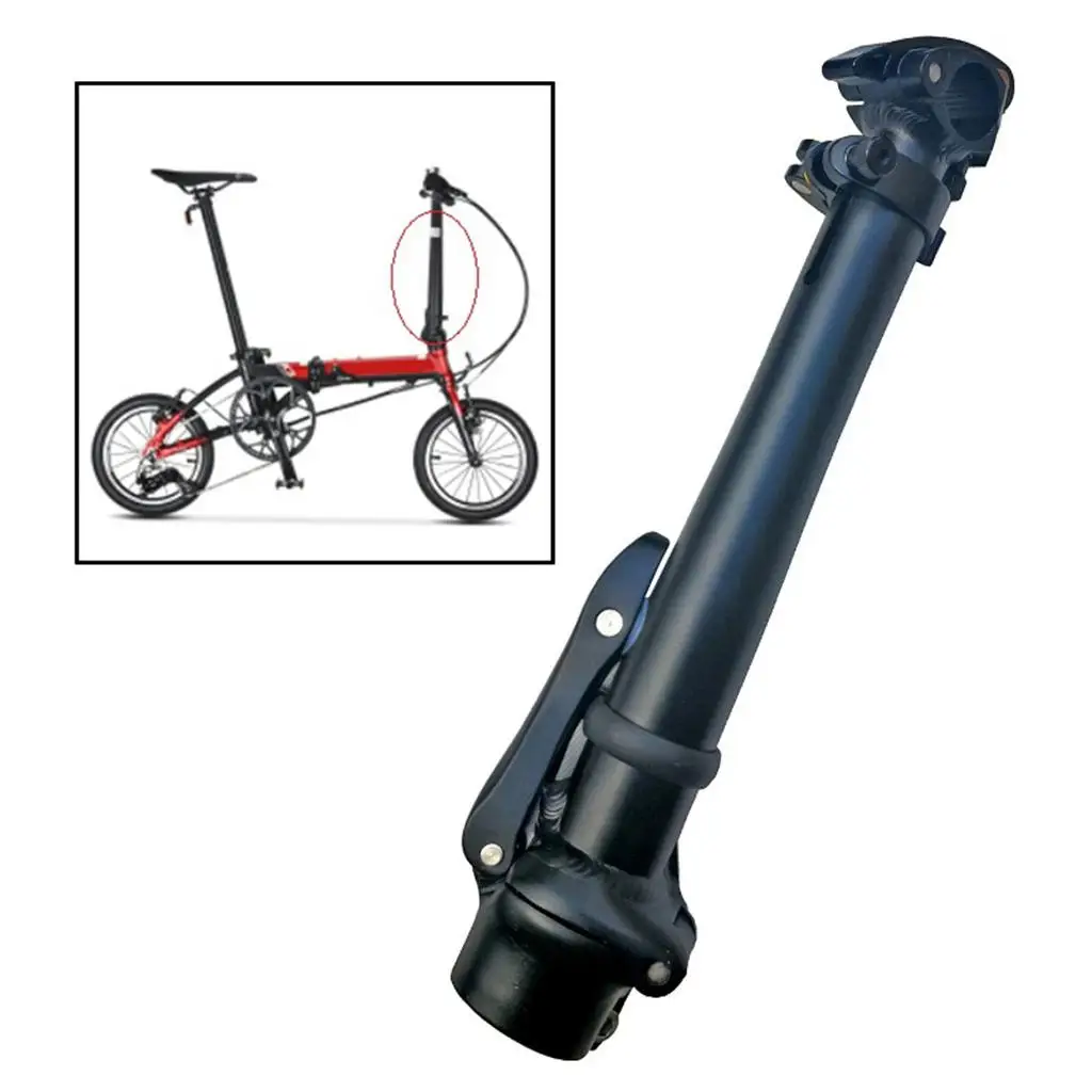 Description Picture 6 of itemFolding Bike Stem Riser Quick Release Adjustable Stem Handlebar Telescoping Stems Bike Accessories Replacements for Bicycle