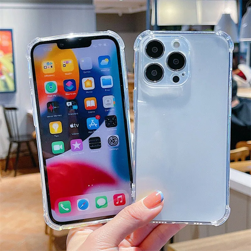 Shockproof Clear Soft Bumper Transparent Phone Case