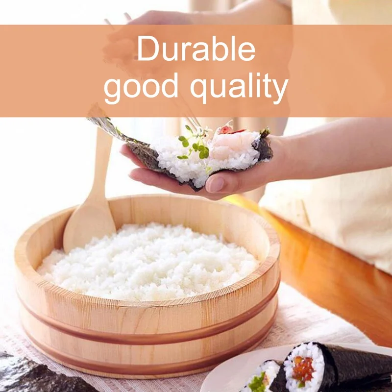 Cuisine Sushi Bucket White Pine Wooden Korean Bibimbap Bucket Sushi Bowl Japanese Cuisine Wooden wooden food bucket