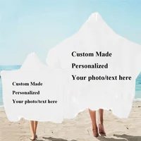 Personalized Hooded Towel for Adult and Kid, Custom, Beach Swim Surf, Special Unique Gift, Holiday, Bachelorette Party, Drop Shi 1