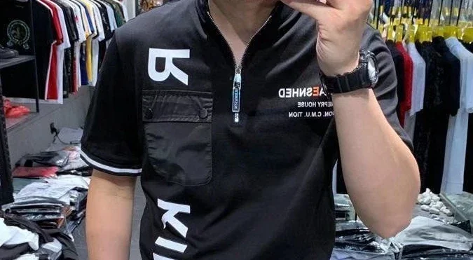 Description Picture 5 of itemMale Polo T Shirts Rock Streetwear Zipper Clothing Goth Grunge with Collar Tee Shirt for Men Trashy Y2k Top Alphabet Cool New In