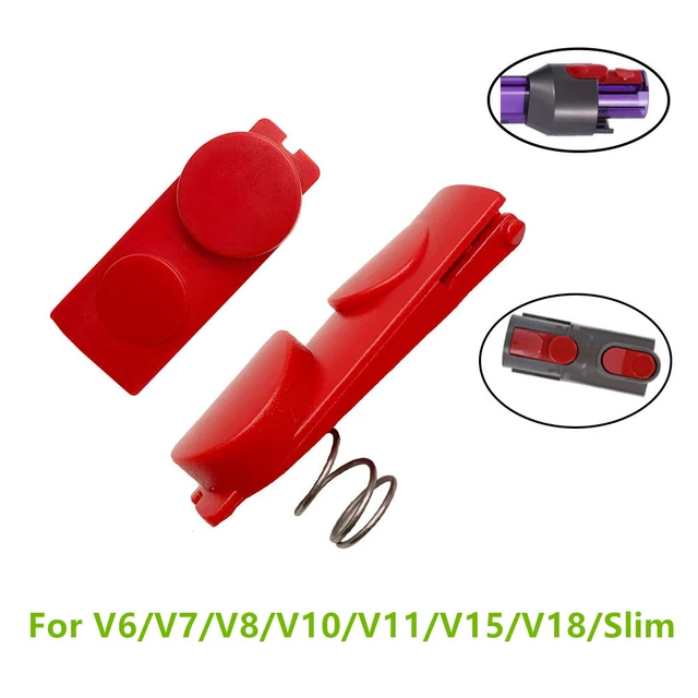 2pcs/set Head Clip Latch Tab Button For V6/V7/V8/V10/V11/V15/V18/Slim  Vacuum Cleaner Switch Button with Spring Repair Parts - AliExpress