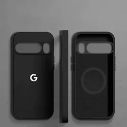 Vibrant Liquid Silicone Skin - Friendly Protective Case with Wireless Charging and Anti - Drop Features - Google Pixel 10 Pro XL (Black)