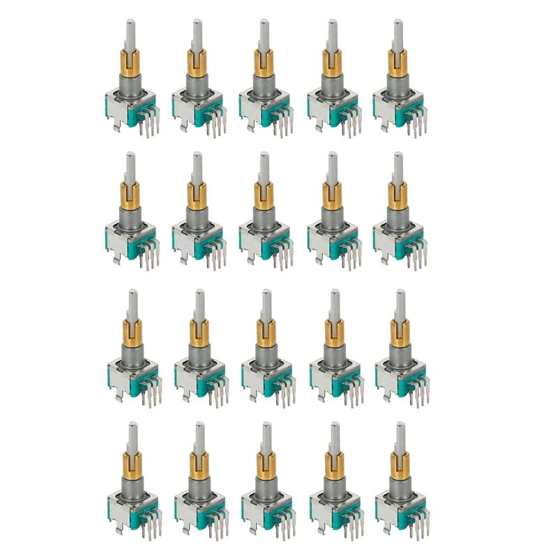 

NEW-20X EC11EBB24C03 Dual Axis Encoder With Switch 30 Positioning Number 15 Pulse Point Handle 25Mm