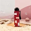 3D Printed Cute Cartoon Cat PVC-Free, Leak-Proof, Matte Finish 750ML Water Bottle,Includes Carry Loop Outdoor Activities 3