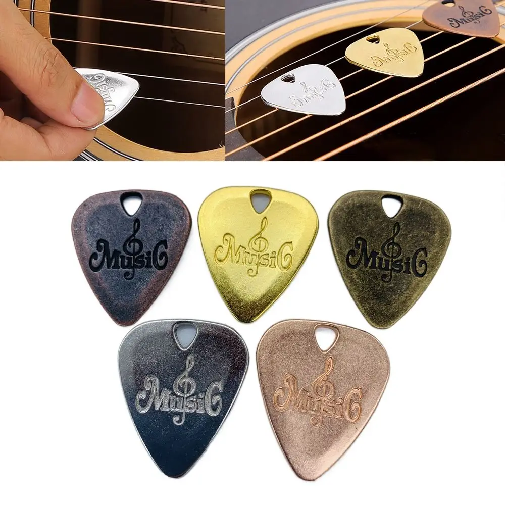 Metal Guitar Pick Zinc Alloy Plectrum for Electric Acoustic Guitar guitar picks