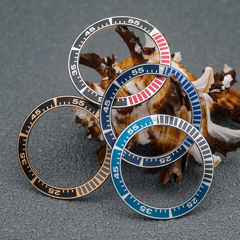 Seiko 41Mm Sloped Watch Bezel Insert Fits Series King Samurai Water Ghost Srpf79K1 Custodie Per Orologi Per Nh35 Case Accessori Parti