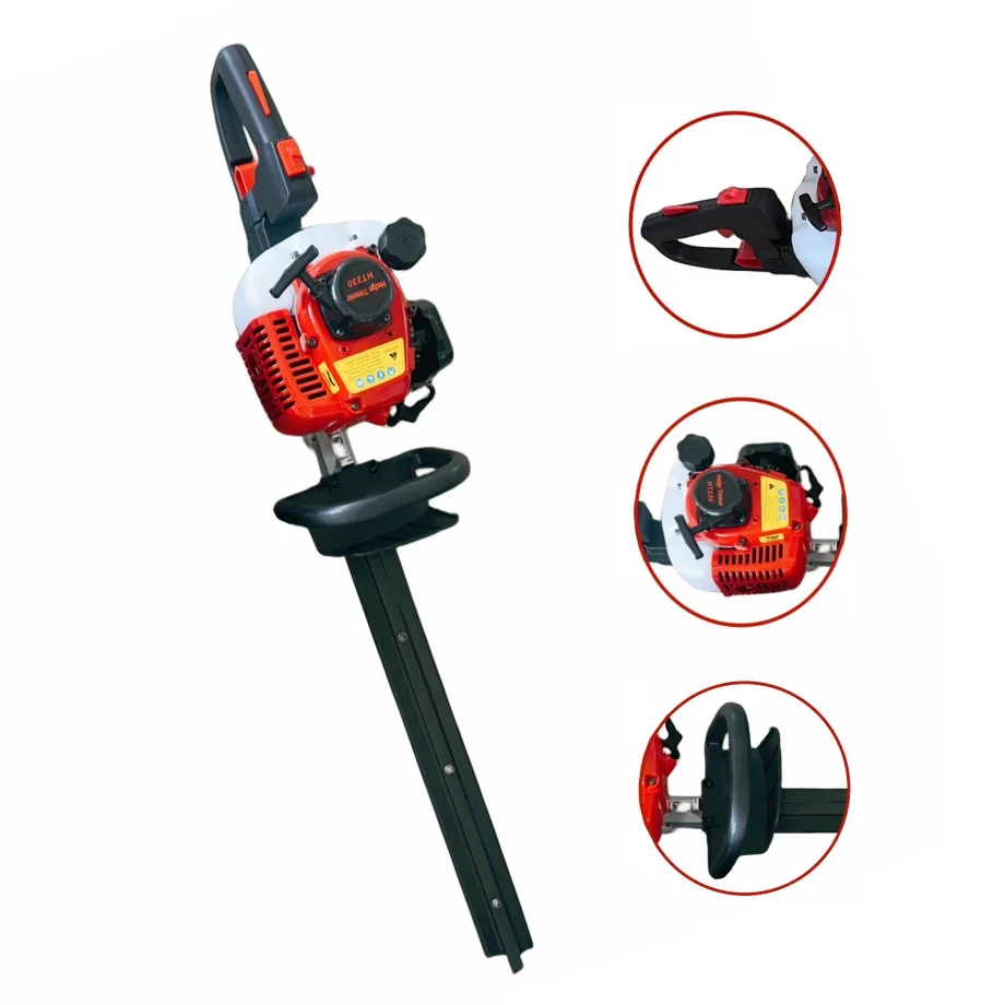 Powerful Gasoline Hedge Trimmer Petrol Brush Cutter Machine Tea Pruning 2-Stroke Dual Blade Hedge Trimmer