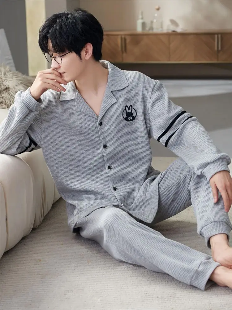 Couple pajamas set Cotton pajamas seda pajamas luxury pajama Plaid Home wear pijama for men The nightgown pyjamas Underwear