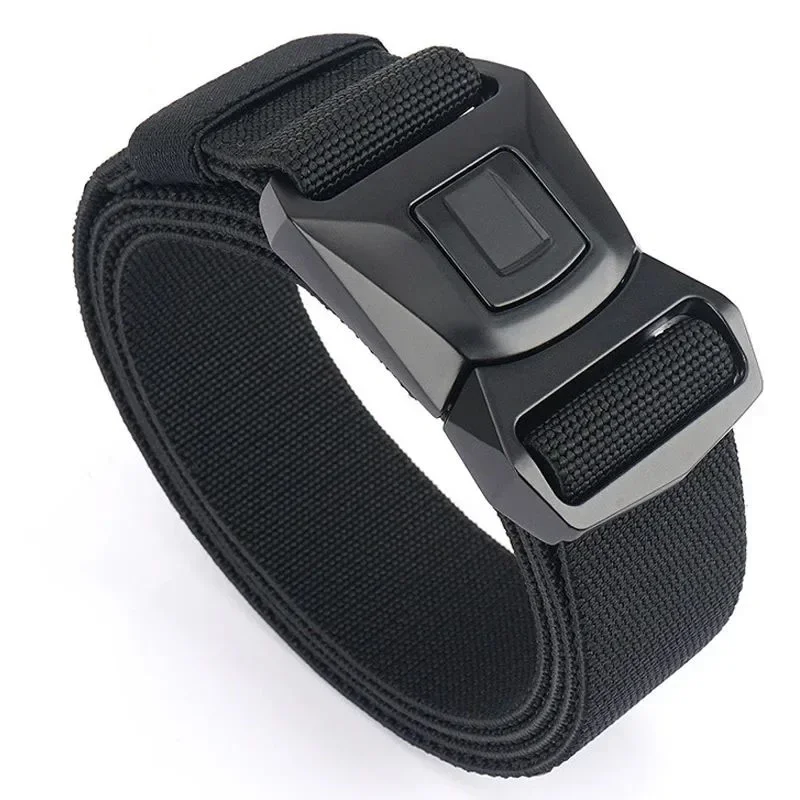 Nylon Tactical Belt for Men Rust-proof Metal Buckle Quick Release 1200D Canvas Outdoor Casual Waistband