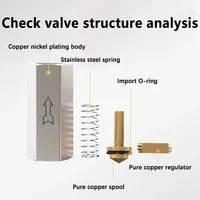 Pneumatic Check Valve 6mm 8mm 10mm 1/4 OD Hose One Way Valve Air Gas Single Way Brass Valve Air Compressor Pipe Fitting Adapter 5