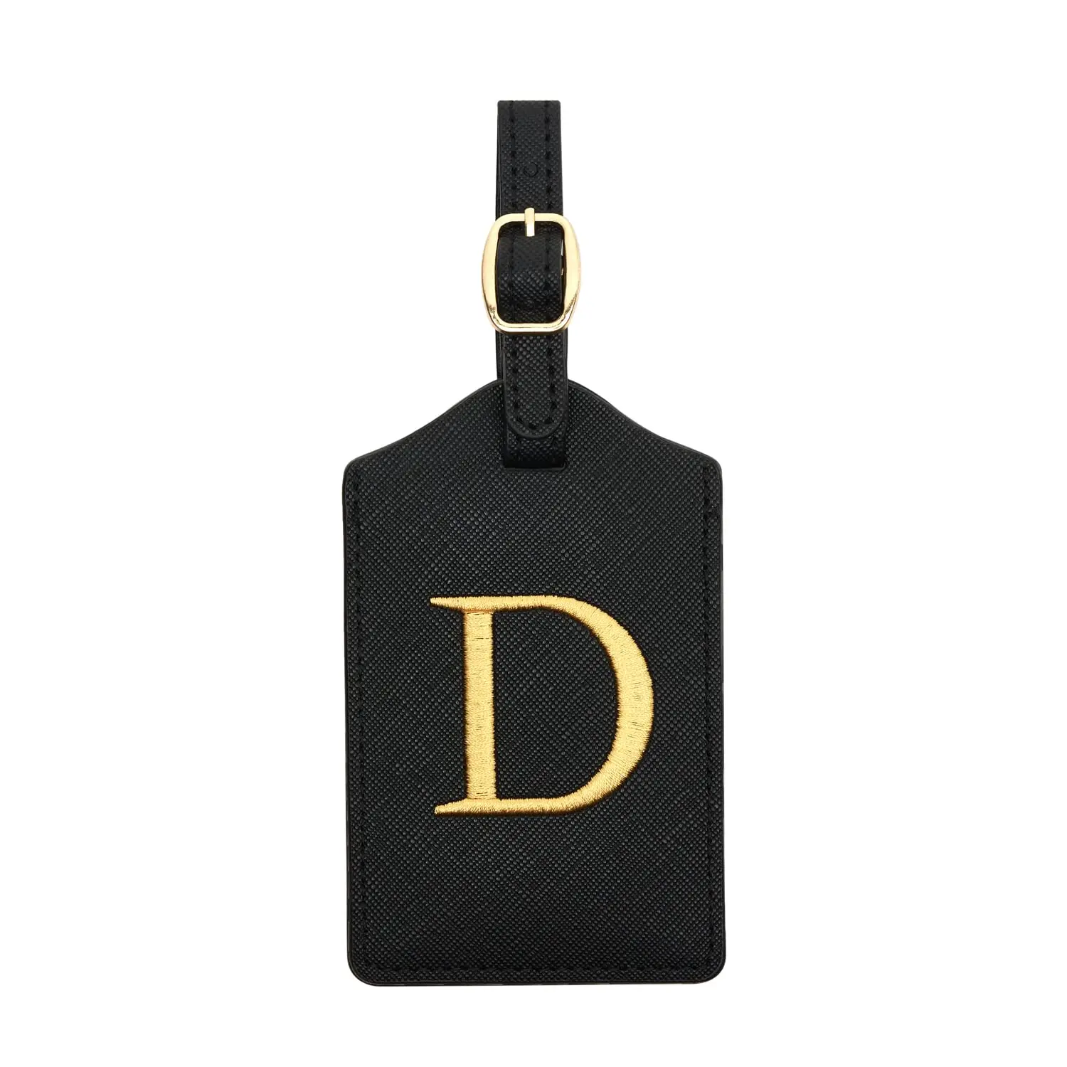 Enhanced PU Leather Luggage Tag with Privacy Cover & Name Card Slot