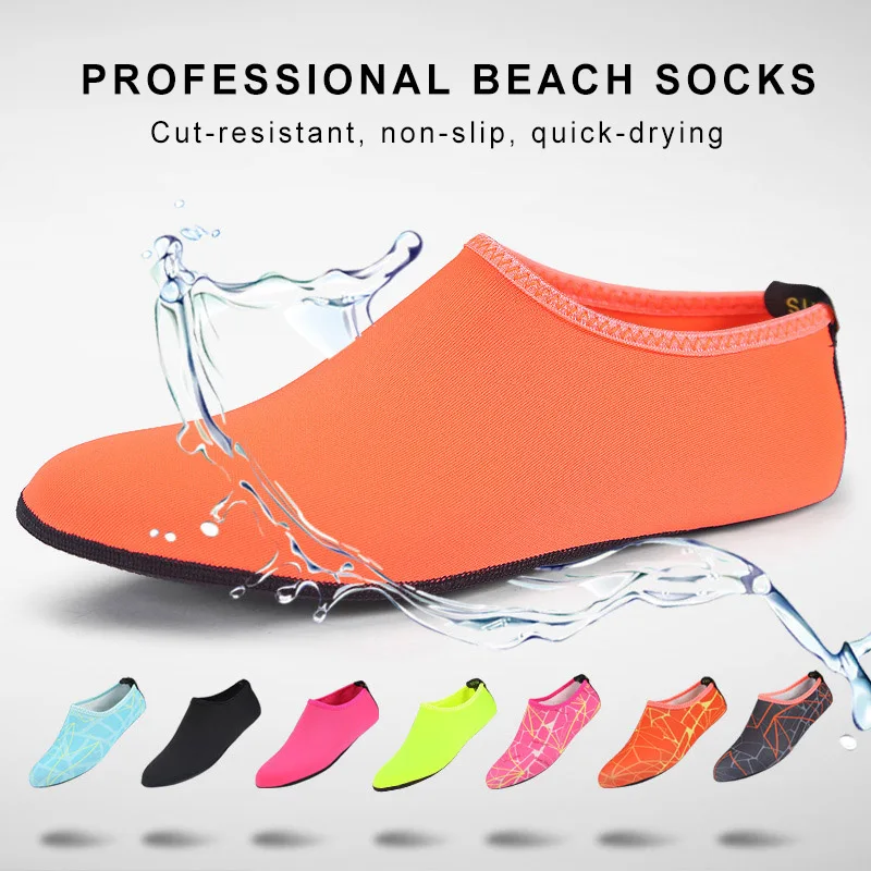 Mannen vrouwen unisex waterschoenen zwemmen duiken snorkelen sokken aqua  strand sandaal platte schoen aan zee antislip sneaker sokken slipper| | -  AliExpress