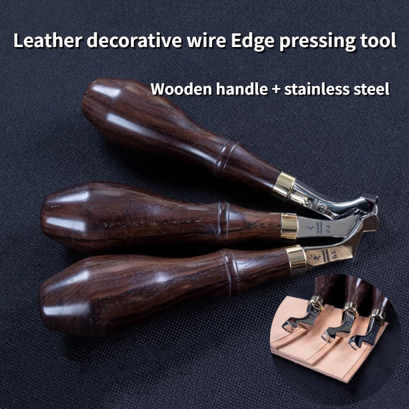 

3mm/4mm/5mm Leather Decorative Wire Pressing Edge Tool DIY Leather Crafts Bag/clothing/shoes/belt Hand Sewing Press Line Tool