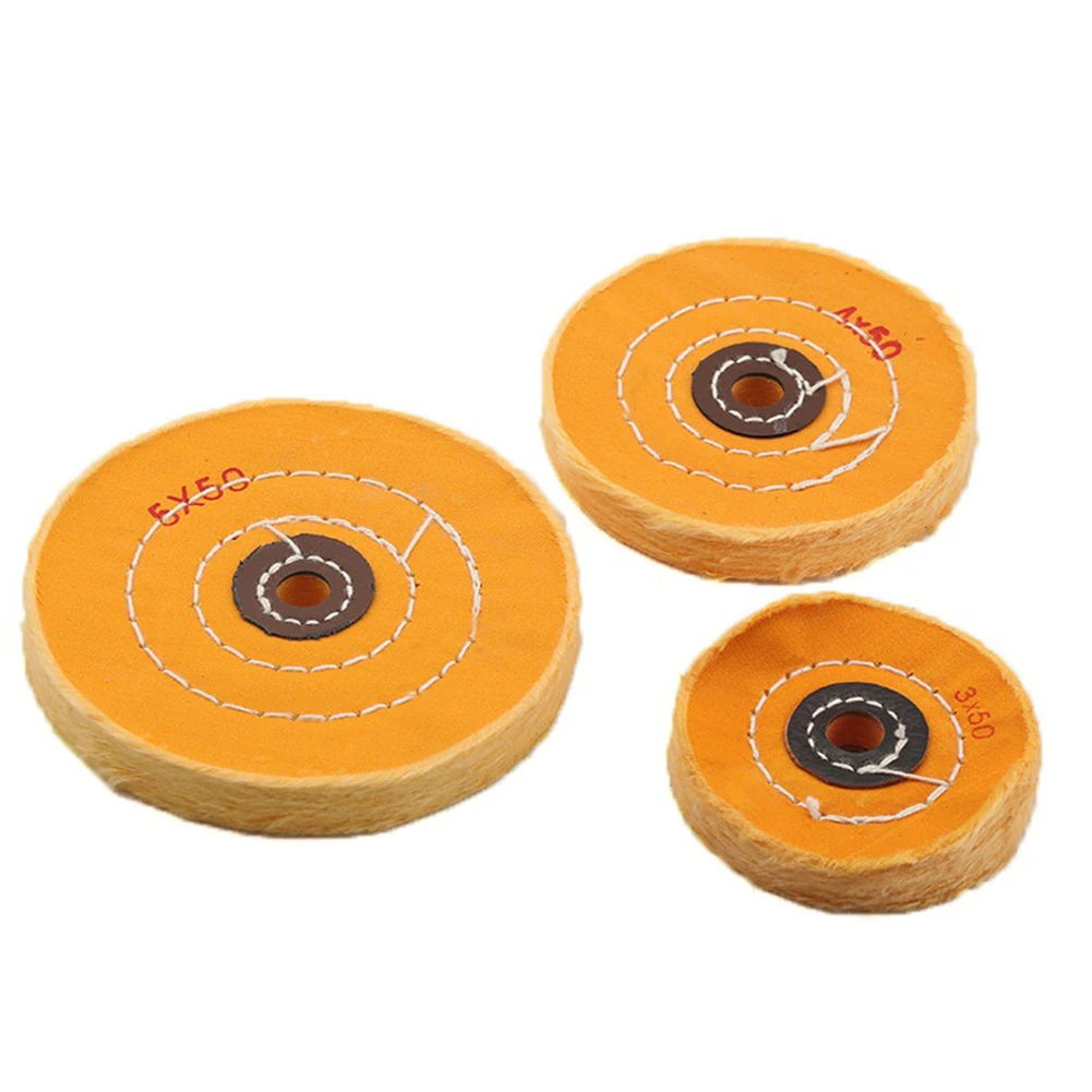 3''/4'' Cloth Polishing Wheels 50 Layers Thicken Cotton Lint/Sisal