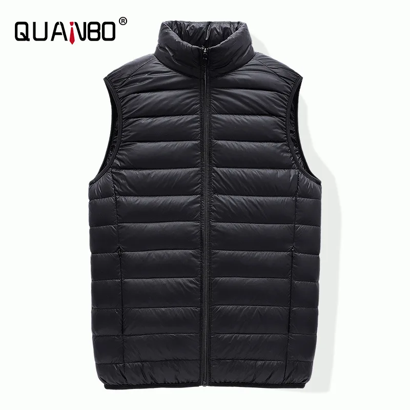 Men's Sleeveless Puffer Jacket New Autumn Spring Lightweight Water-Resistant Packable Men Down Vest Coat