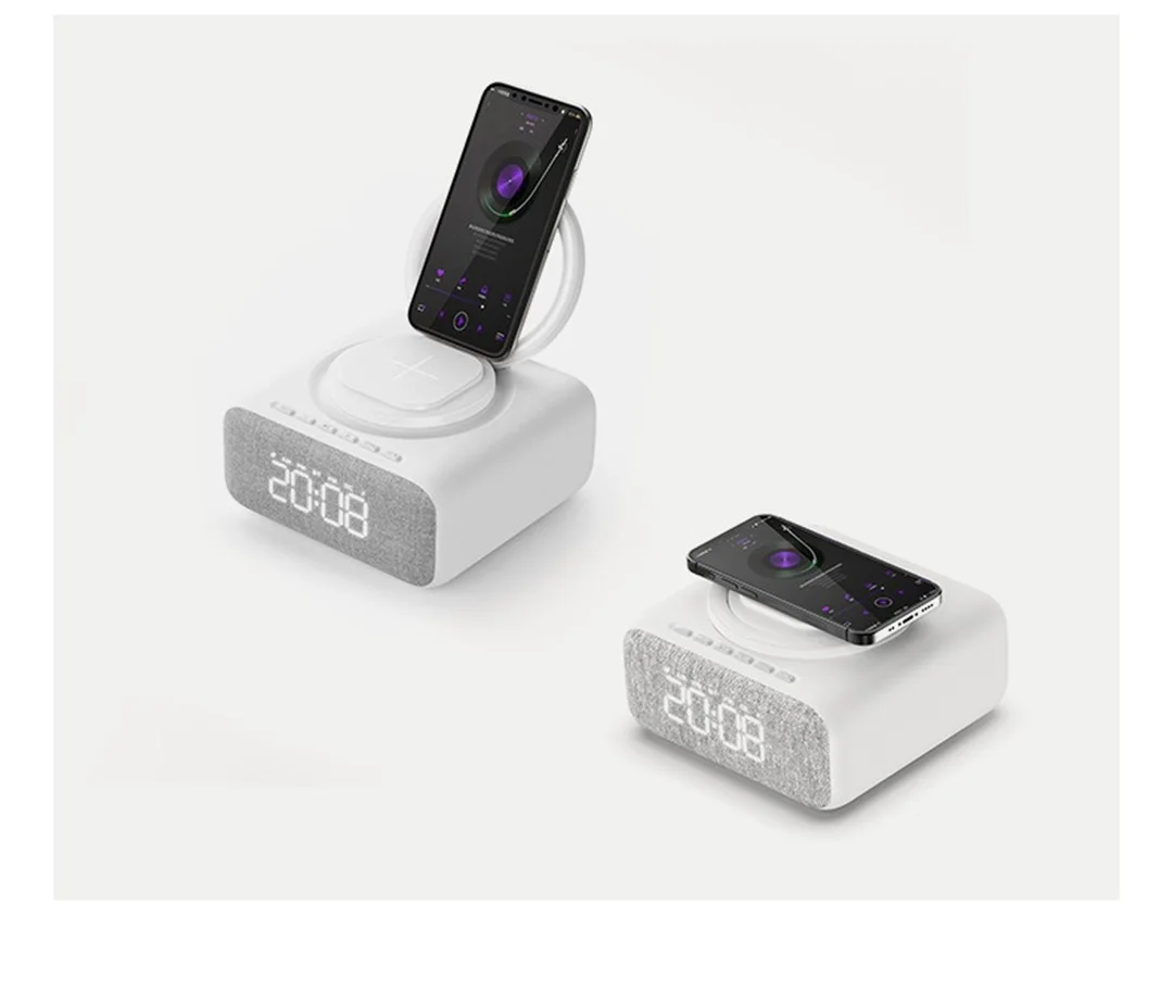 Altavoz inalámbrico Bluetooth 5,0, teléfono móvil multifuncional, carga inalámbrica, luz nocturna de cisne creativa, reproductor de Audio Bluetooth