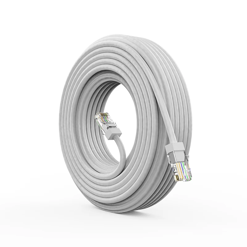 

H.View 18M 30M 40M 50M Ethernet Network Cable Rj45 Patch Outdoor Waterproof Cable Wires For Cctv Poe Ip Camera System