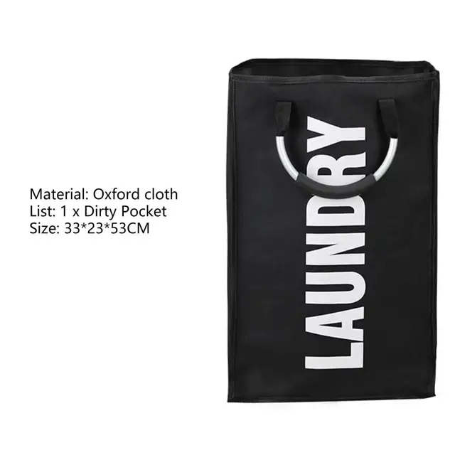 Mosodai Kosár Összecsukható Vízálló Nagy Kapacitású Oxfordi Kendő Háztartási Mosoda Tároló Táska Otthoni Szervezetek Szervezőinek - Image 5