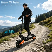 Trottinette électrique JUICEASE C67Lite, batterie haute capacité 48V13.5Ah, moteur puissant, autonomie de 50 km, pneus larges de 10 pouces, tout-terrain, avec absorption des chocs. 4