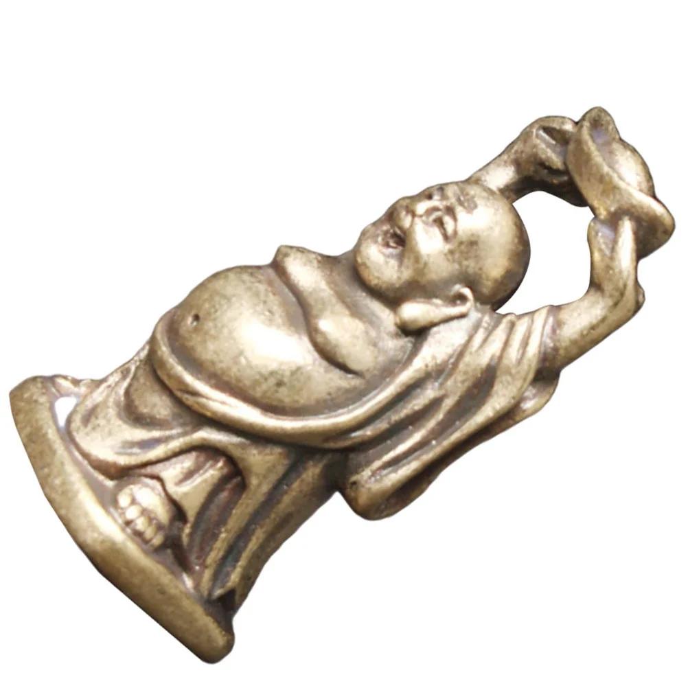 

Retro Copper Figurine Copper Adornment Miniature Buddha Shaped Copper Statue