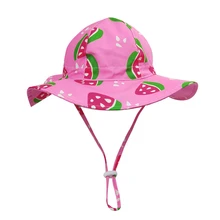 

Hat Girl Summer Wide Brim Sun Beach UPF50 UV Protection Pink Holiday Accessory For Baby Toddlers Swimming