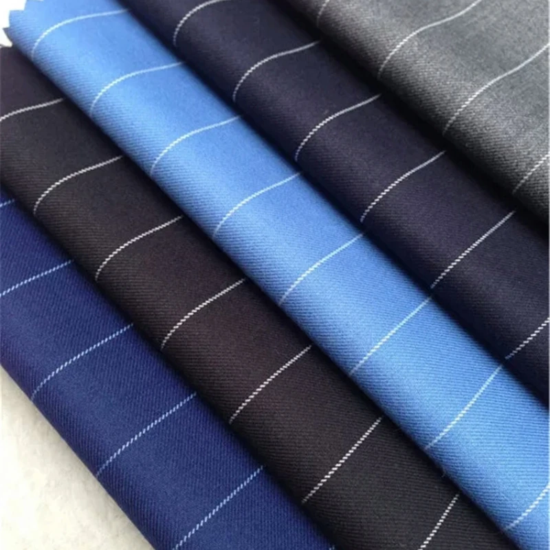 50cm Spring Stripe Suit Fabric for Men Men's jacket Fabrics Business fabric Set sewing