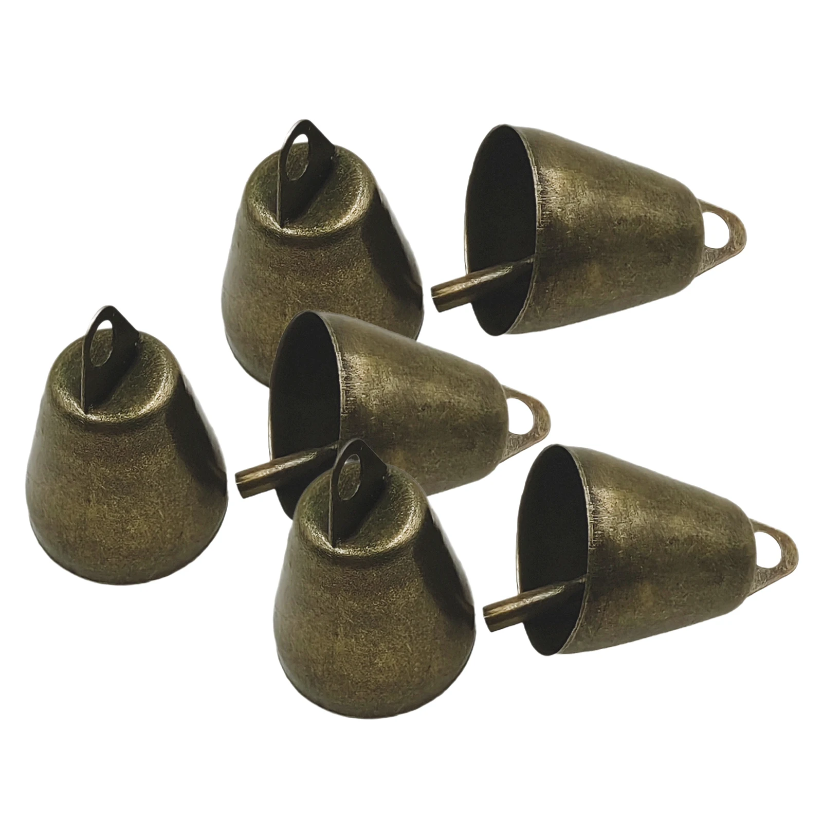 Hanging Bells Wind Chimes Jingle Bell DIY Iron Small Bell Pendant for Christmas Tree Christmas Wreath Party Wedding Festive 6pcs bamboo wind chimes