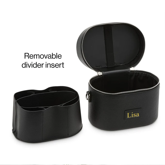 55269-70b909.jpg Customized name PU leather cosmetic bag: simple, portable, crossbody, hand-carry, large capacity for travel