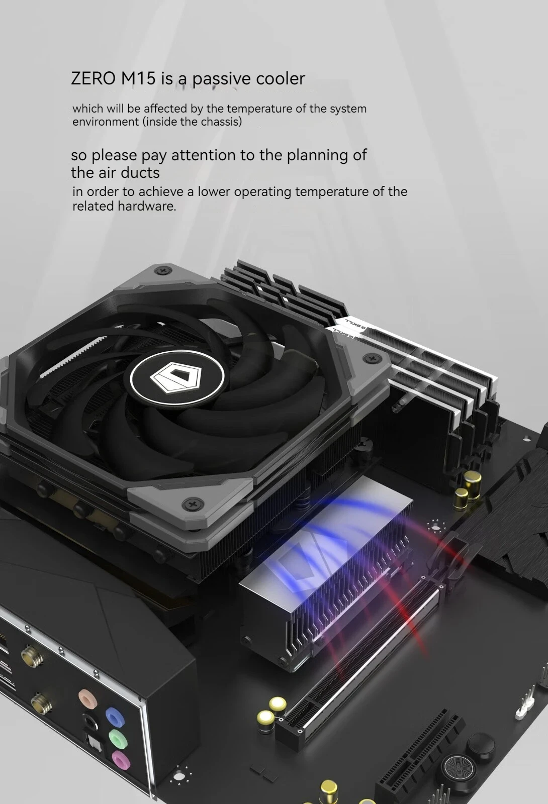 ID-COOLING ZERO M15 M.2 Solid State Heat Sink Nvme 2280 Radiator M.2 SSD Cooler