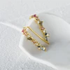 Aide – boucles d'oreilles à Clip en argent Sterling 925 pour femmes, couleurs, crochet d'oreille, manchette d'oreille d'escalade en Zircon, bijoux fins à la mode, cadeau
