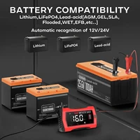 6V 12V 24V 16A Universal Repair Car Battery Charger Intelligent Repair Motorcycle Charger for Lead Acid AGM GEL LiFePO4 Battery - Image 5