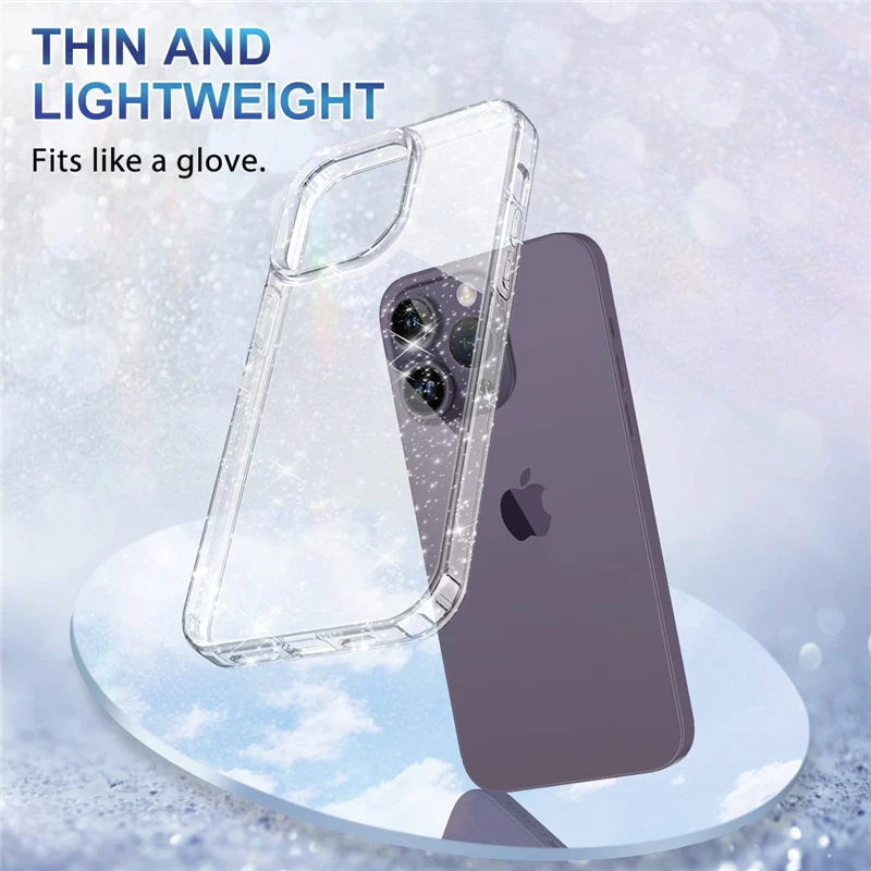 Crystal Clear Bling Glitter Phone Case