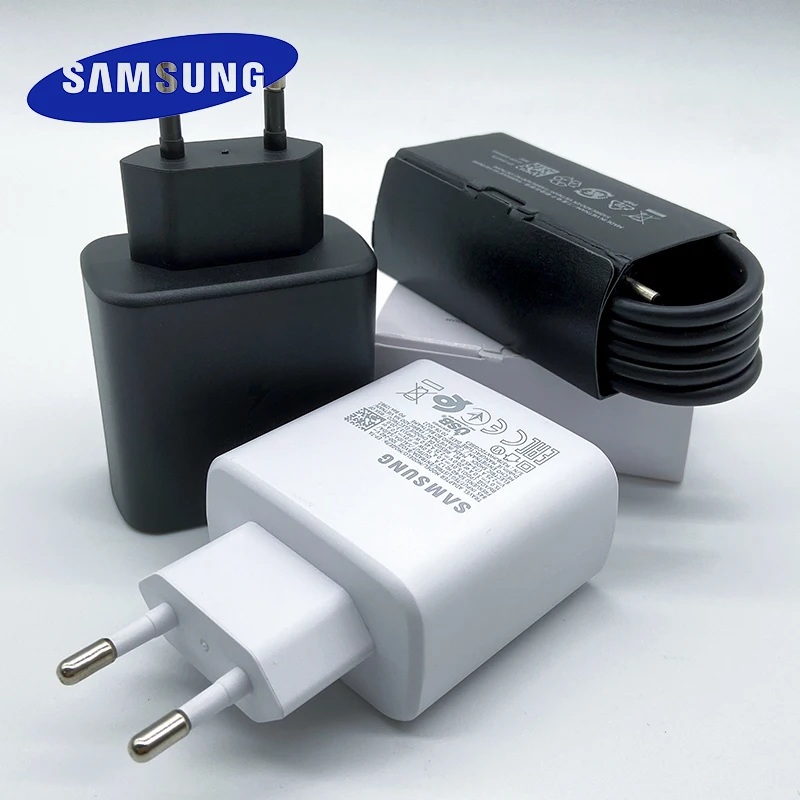 Samsung Z Flip 4 3 S21 45w Charger Fast Genuine Power Adapter Type C Charge Usbc Chargeurs