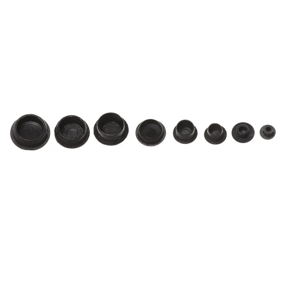 Hole Plug 50PCs 5-16mm Plastic Plug Hole Cover Caps Wall Cable Desk Plugs Furniture Holes Round Profile Pipe Cap Gromet Wire Screw Covers