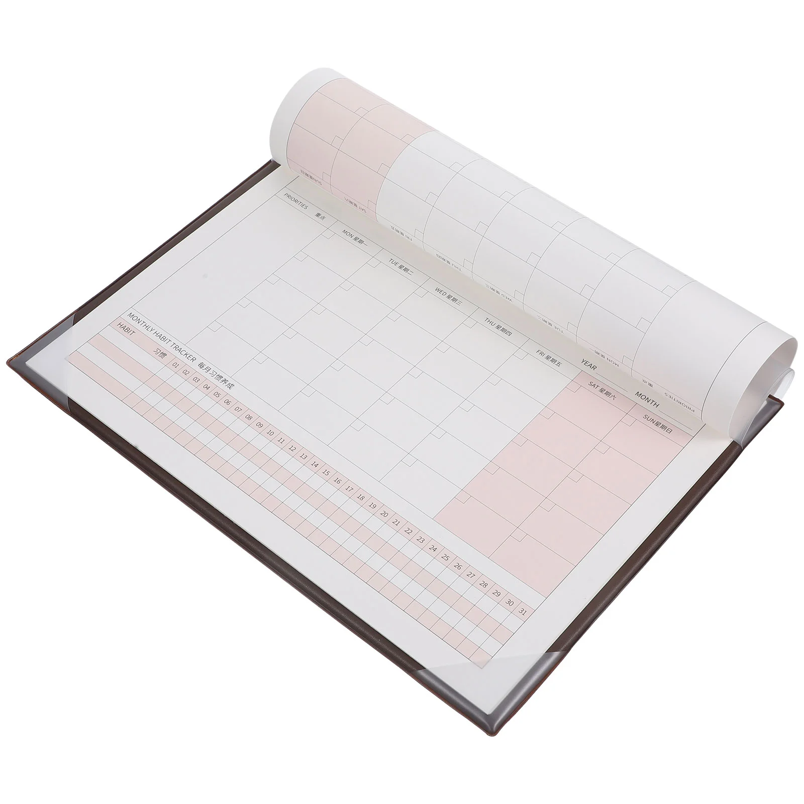 Desk Blank Calendar Sheet Monthly Planner Notepad Blank Calendar Planning Notepad