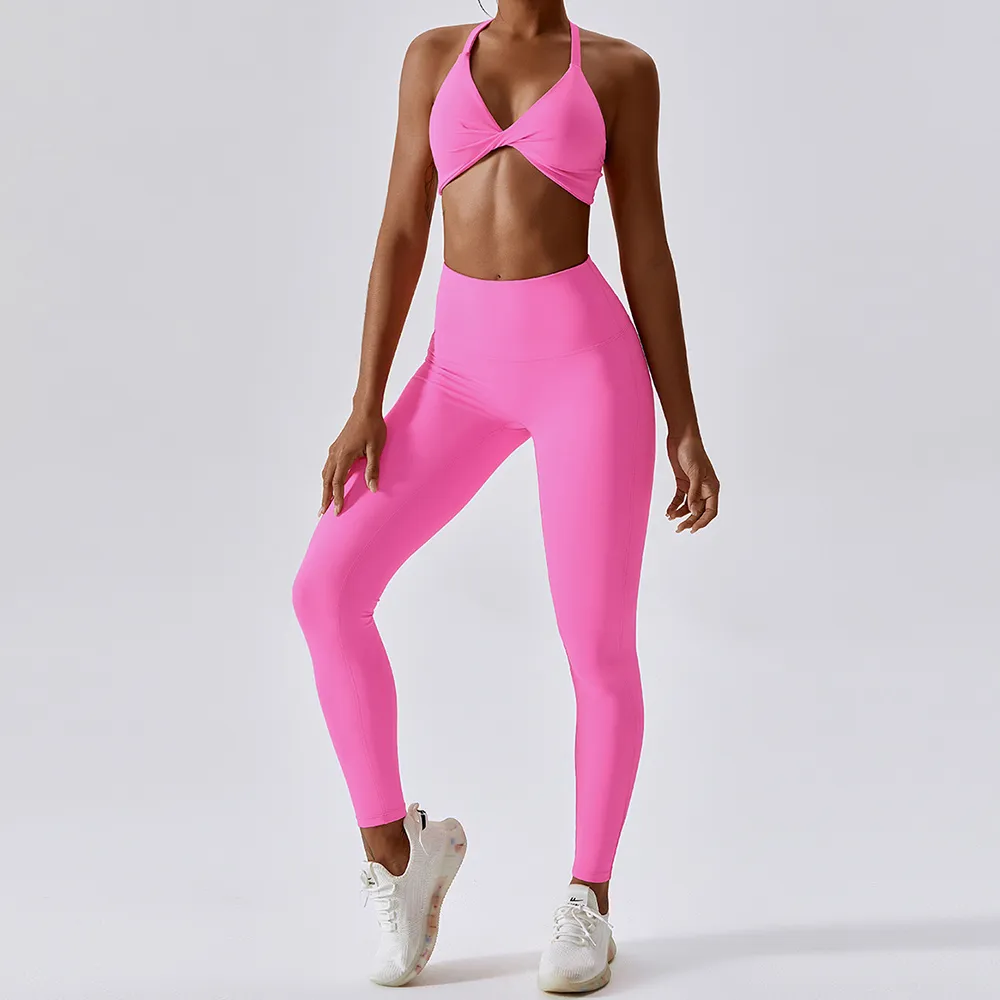 Kit de yoga 2 PCS Sportswear pour Femme Fitness Costume de sport