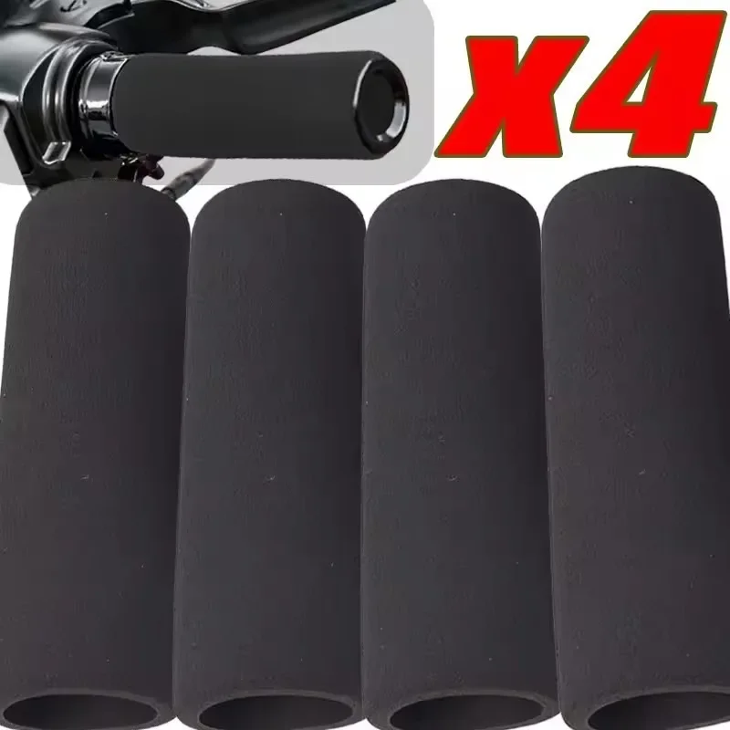 Universal Soft Sponge Sleeve Non-Slip for Motorbike Motorcycle Grip Covers Anti Vibration Comfort Foam Slip-On Handlebar Grips