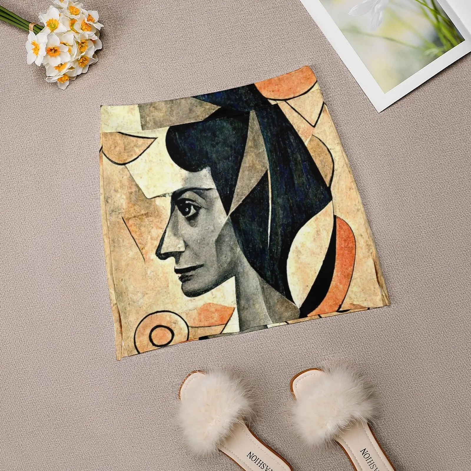 Woman by Picasso, Modern Art, Picasso Print of a Woman Light proof trouser skirt Clothing clothes