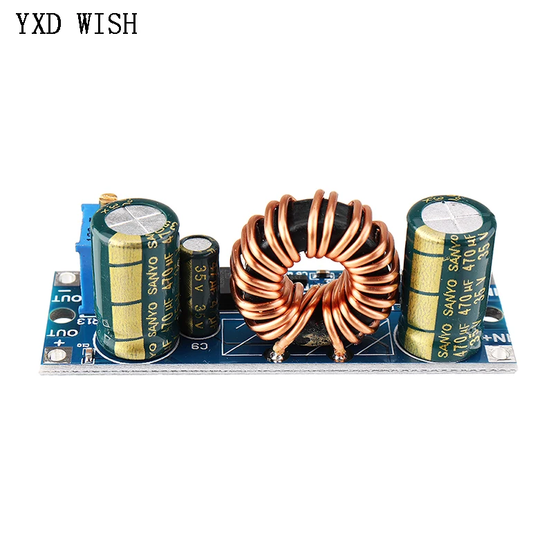 5PCS CV 조정 가능 3A 30W DC 5.5-30V  DC 0.5-30V 스텝 업 다운 벅 부스트 컨버터 전원 공급 모듈 전압 조정기