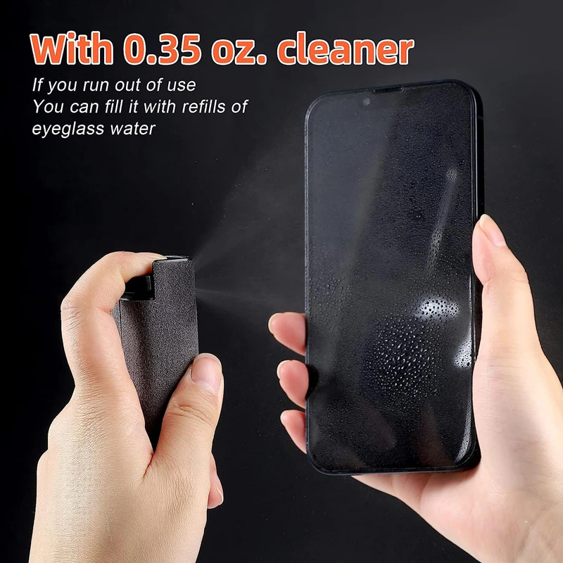 2 in 1 Microfiber Screen Cleaner Spray Bottle Mobile Phone Tablet Computer Microfiber Cloth Cleaning Wipes for iPhone Samsung Mi screen cleaner set screen cleaning set cleaning kit cleaning cloth kit microfiber cleaning cloth polishing cleaning cloth