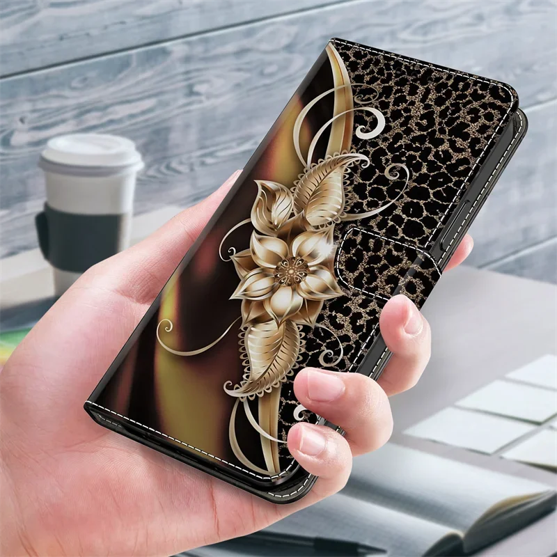 삼성 갤럭시 A52s A51 A52 A71 A42 A32 A22 A52S 5G A515F A525F 카드 포켓 플립 Coque 꽃 지갑 가방에 대한 가죽 전화 케이스