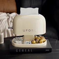 1pc Retro Tissue Box Double-layer Tissue Boxwith Storage Tray Jewelry Watch Organizer Home Living Room Desktop Napkin container 2