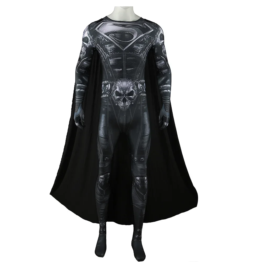 Dark Night: Metal Superman (The Devastator) | Spandex Bodysuit Cosplay Costume 25 DC-Inspired Superman Spandex Bodysuit Cosplay Costume for Adults and Kids