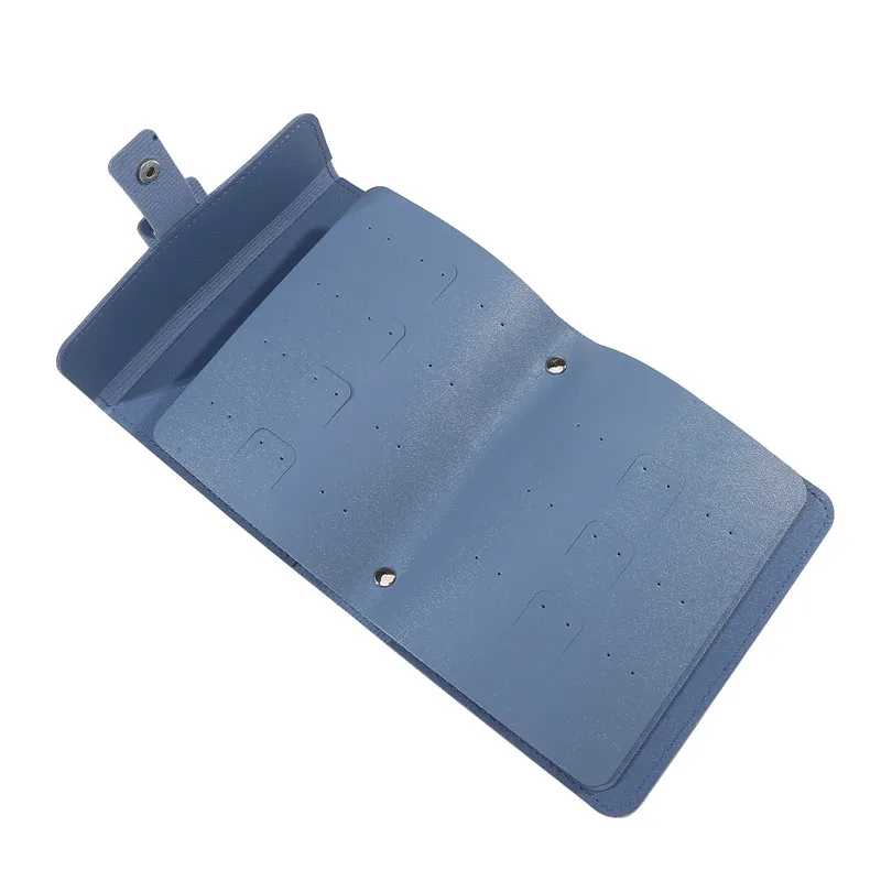 Travel Jewelry Organizer | 1PC PU Leather Ear Stud Storage Bag, Multi-Layer Jewelry Org... - SKU PESB1858 - UGI Packaging