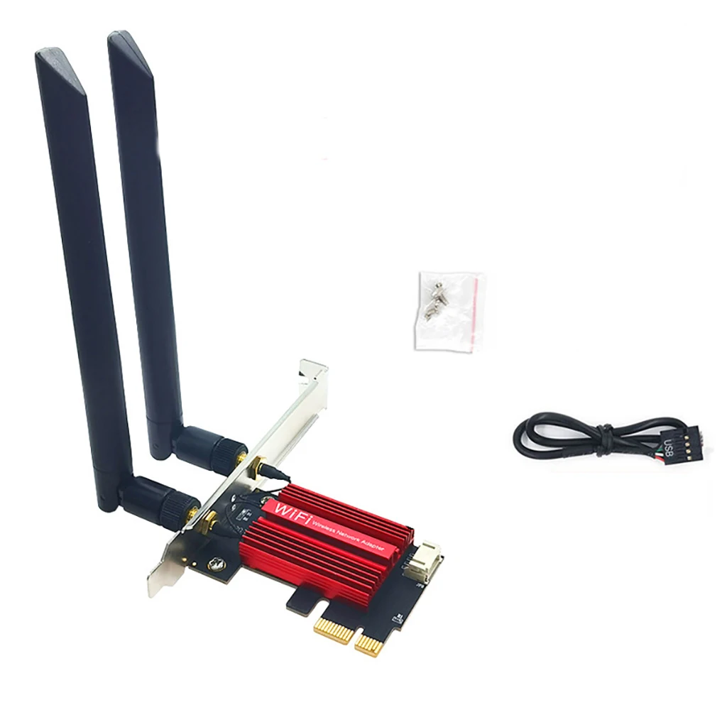 Для беспроводной сетевой карты NGFF M.2 на PCIE, поддержка 3160 3165 7260 8265 9260 1550X 1650X AX200 AX210, адаптер для настольного ПК
