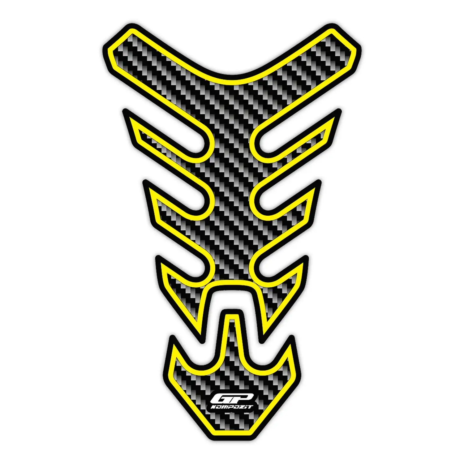 

GP Composite For V-Strom 250 2017-2020 Compatible Tank Pad Set Yellow
