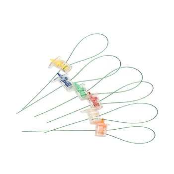 ซีลเบ็ดตกปลาเรืองแสงแบบใช้แล้วทิ้งกันขโมยตะกั่วพลาสติกปิดผนึกหัวเข็มขัดสายเคเบิลแบบปรับแต่งได้100ชิ้น 1